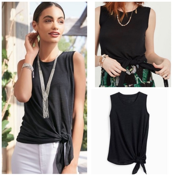 🆕 Stella & Dot Ava side tie linen tank top 2X